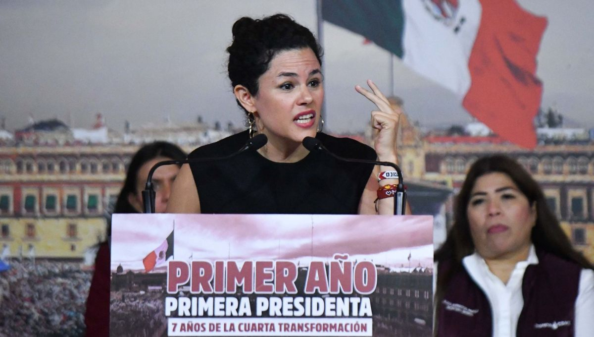 Luisa María Alcalde Luján, dirigente nacional de Movimiento de Regeneración Nacional (Morena)