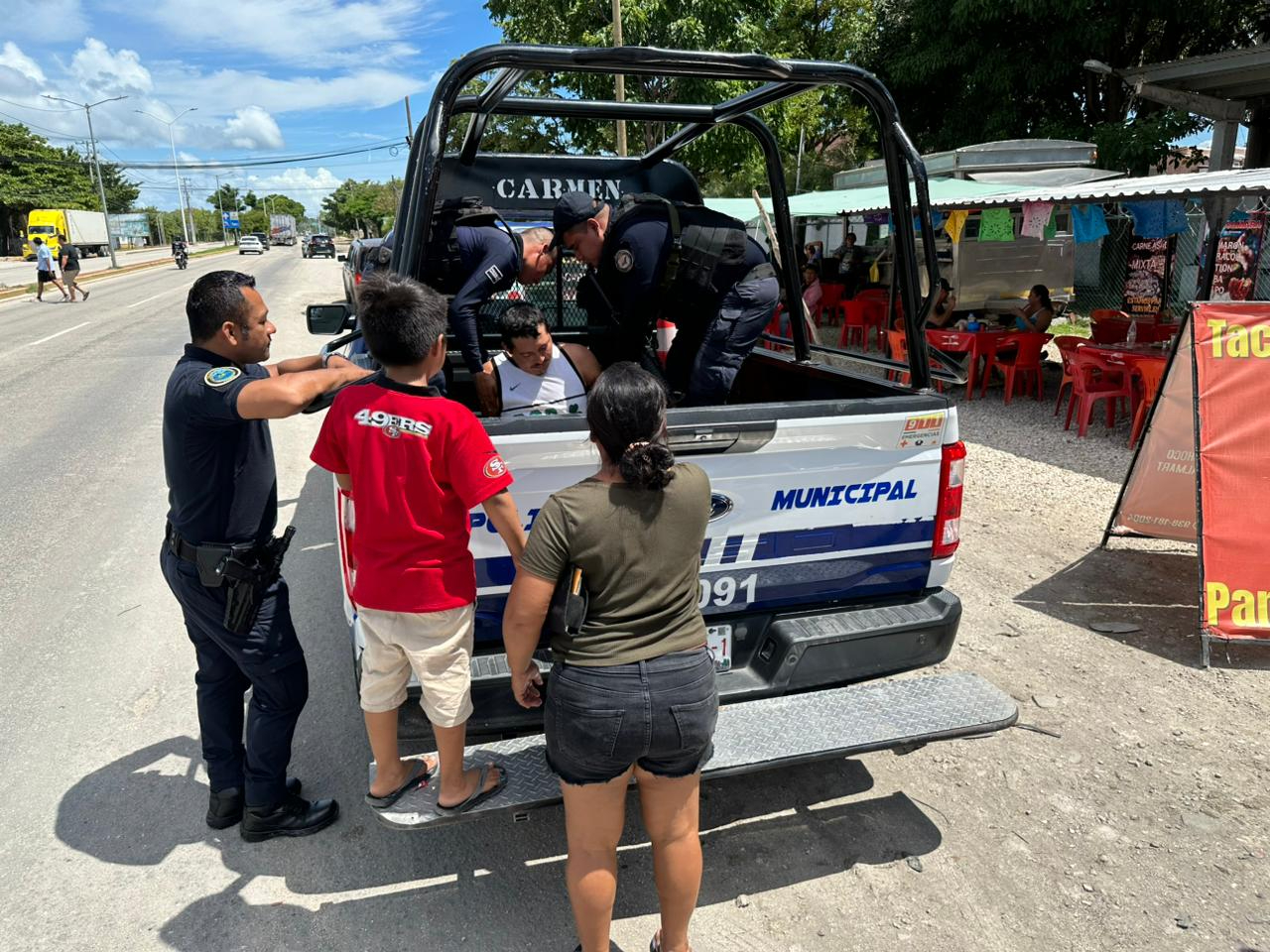 Conductor detenido por Tránsito Municipal