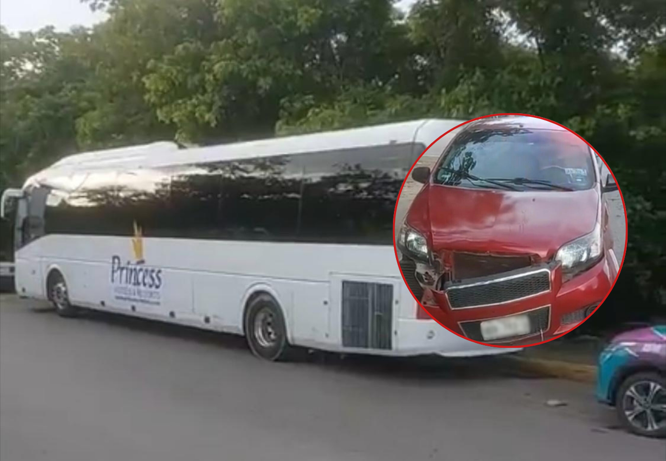 La conductora circulaba sobre su carril pero el camión impacto con el costado la parte frontal del coche