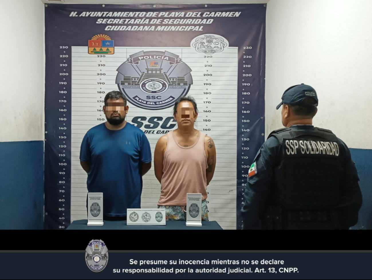 Los dos hombres quedaron a disposición de la FGE.
