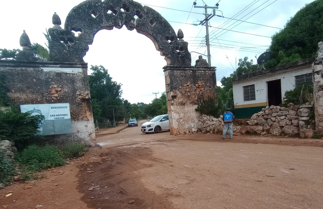 San Antonio Yaxche teme pérdida de patrimonio histórico: Arco Maya en riesgo
