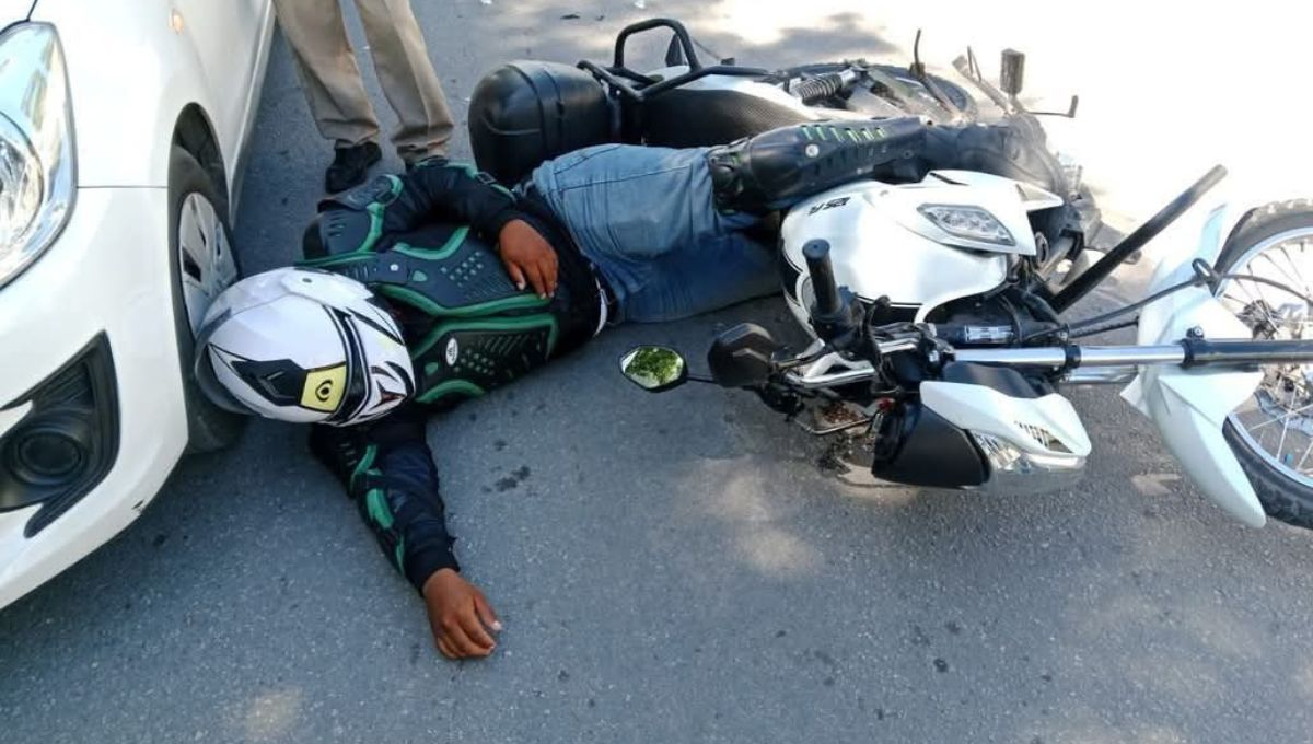 Tres accidentes en moto movilizan a elementos de seguridad de Chetumal