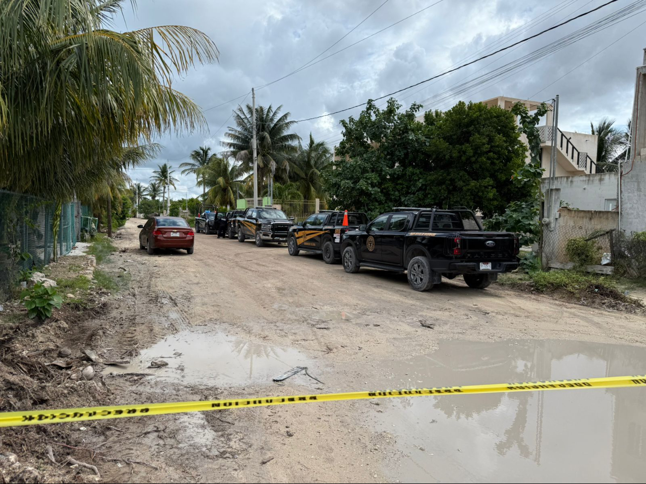 Amplia movilización de la autoridad en Chelem luego del reporte de un extranjero muerto