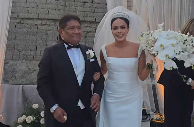La pareja se casó el fin de semana.