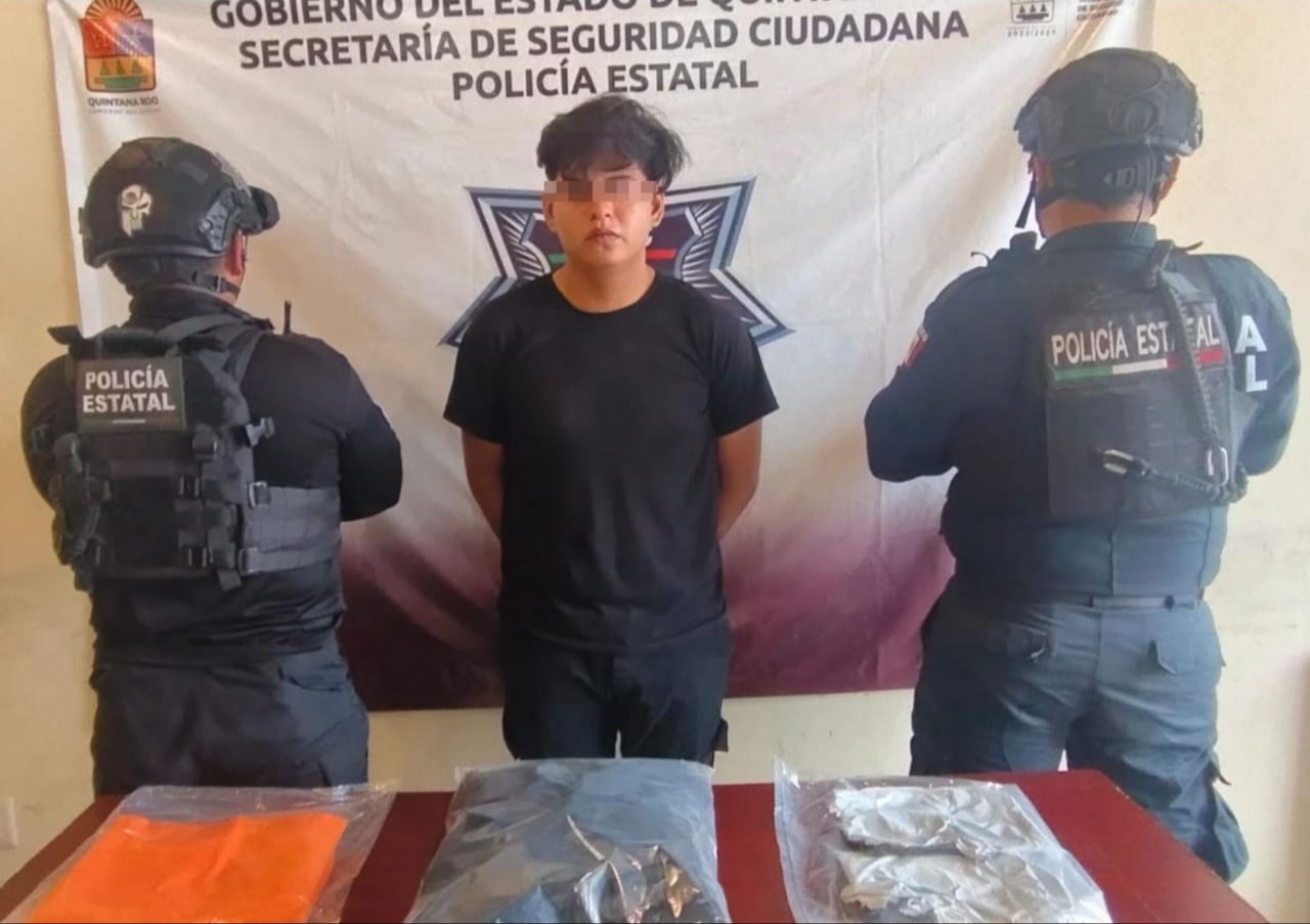 Miguel Ángel “N” fue detenido y puesto a disposición de la Fiscalía General del Estado de Quintana Roo