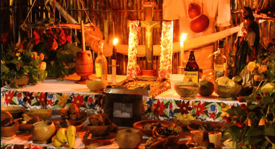 El Hanal Pixán tiene otros elementos distintos al altar de Día de Muertos
