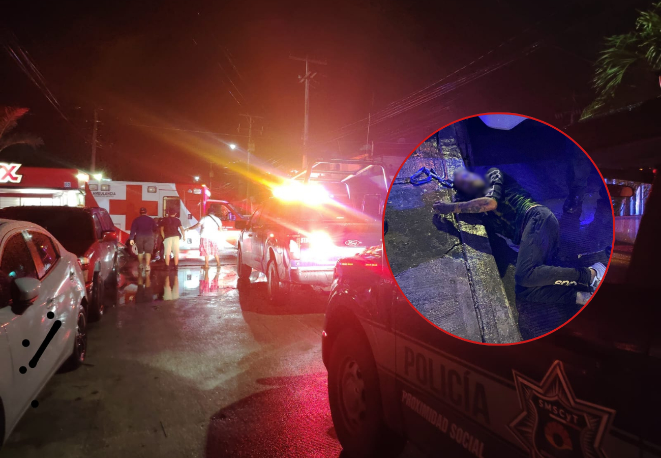 El hombre fue golpeado, amarrado y dejado sobre una banqueta El hombre fue golpeado, amarrado y dejado sobre una banqueta