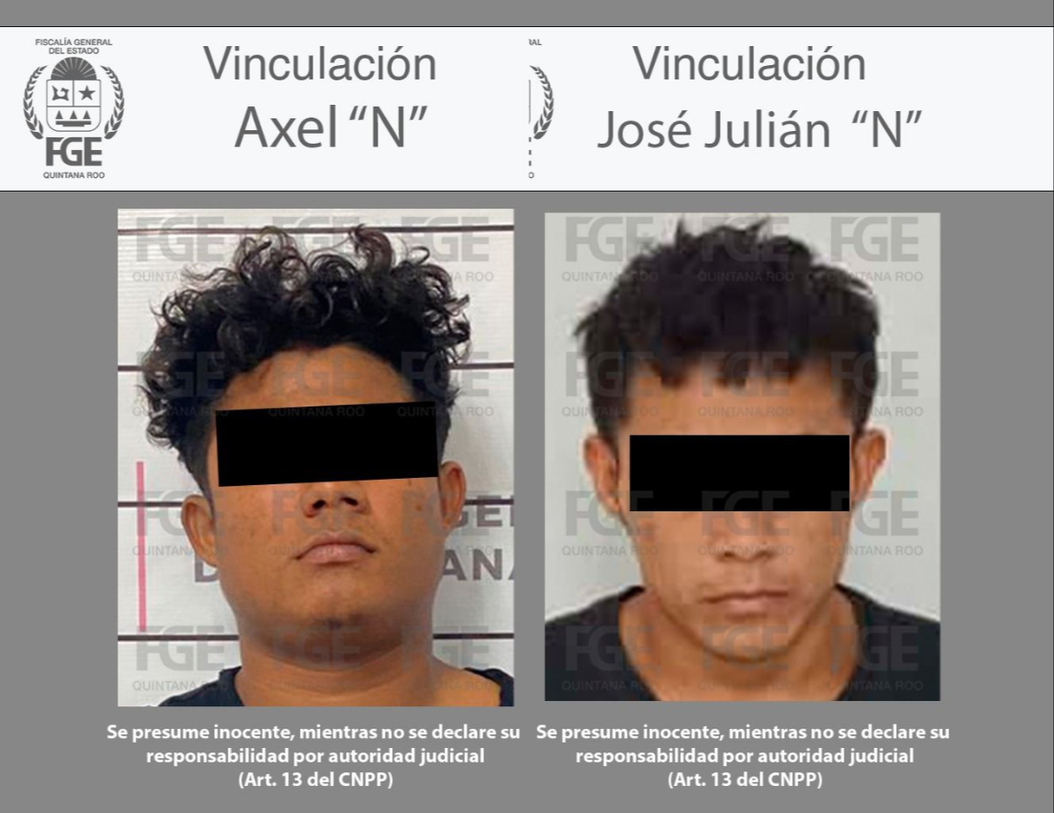 Los detenidos fueron identificados como Axel “N” y José Julián “N” Los detenidos fueron identificados como Axel “N” y José Julián “N”