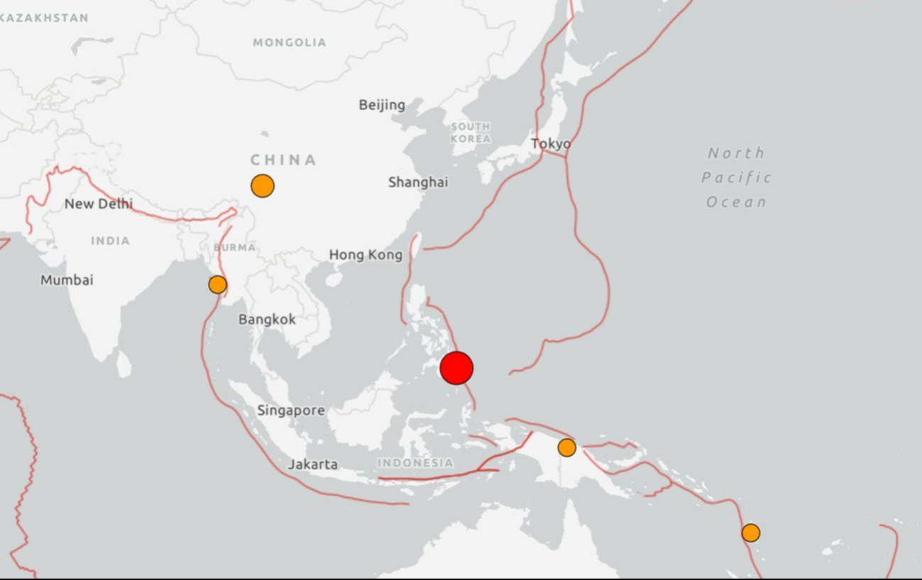 Terremoto de magnitud 7.4 azota a Filipinas este 9 de octubre; hay alerta de tsunami Terremoto de magnitud 7.4 azota a Filipinas este 9 de octubre; hay alerta de tsunami