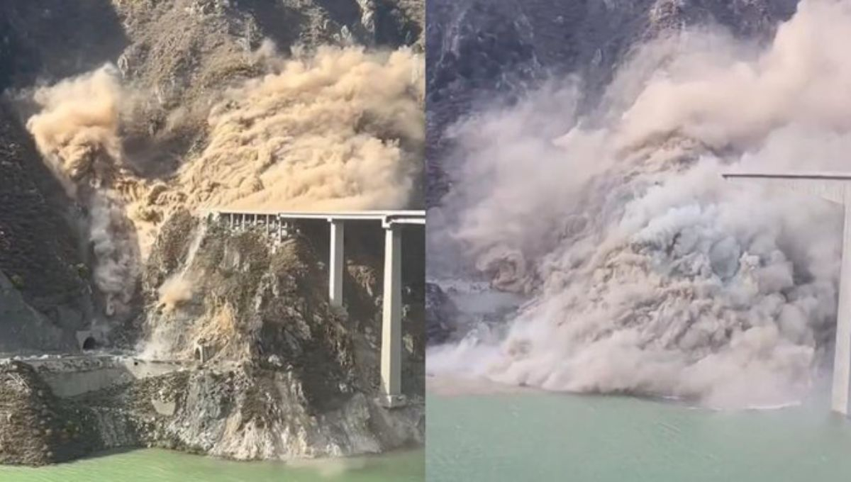 Imágenes difundidas por medios locales muestran cómo el puente se desplomó completamente