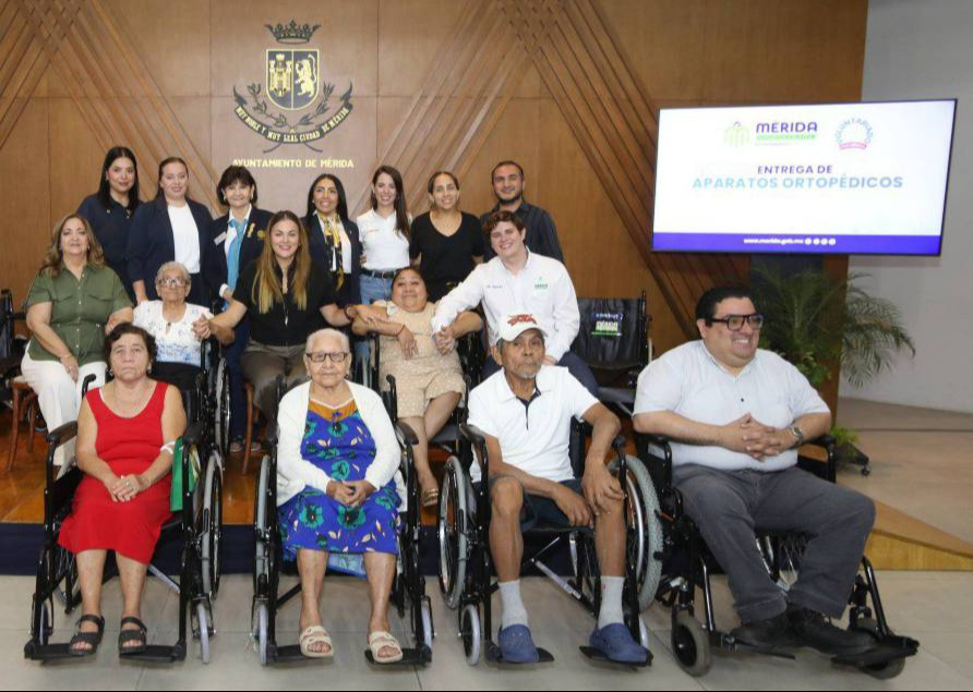 Para María del Socorro, Wilma, Juan Manuel, Romualdo y Eduviges este aparato ortopédico representa gran ayuda para su movilidad.