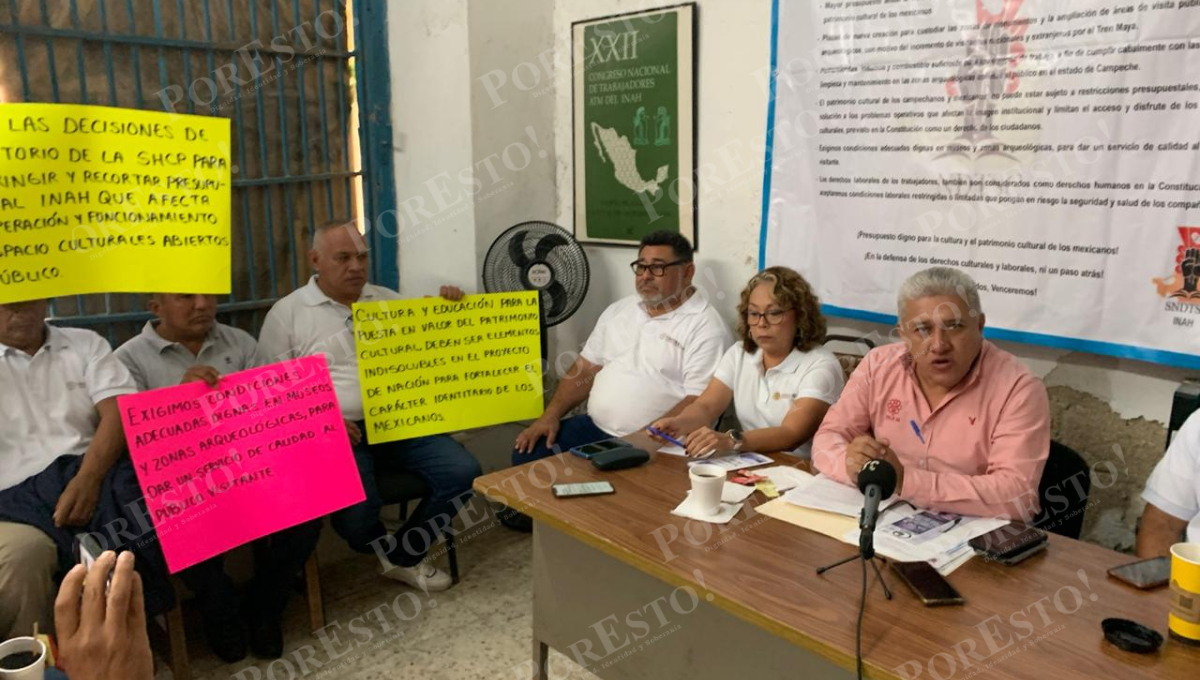 Sindicato denuncia crisis laboral en el INAH previo al Tren Maya