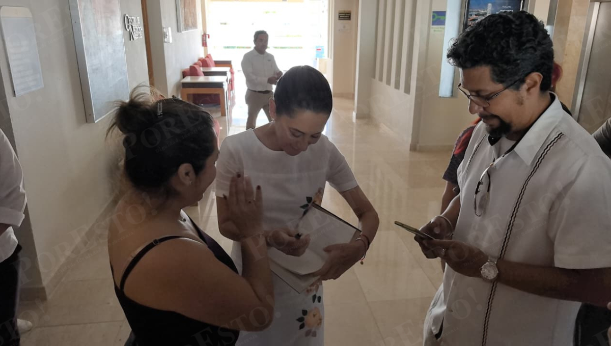 Sheinbaum pasó la noche en Ciudad del Carmen y convivió con carmelitas antes de viajar a Palizada.