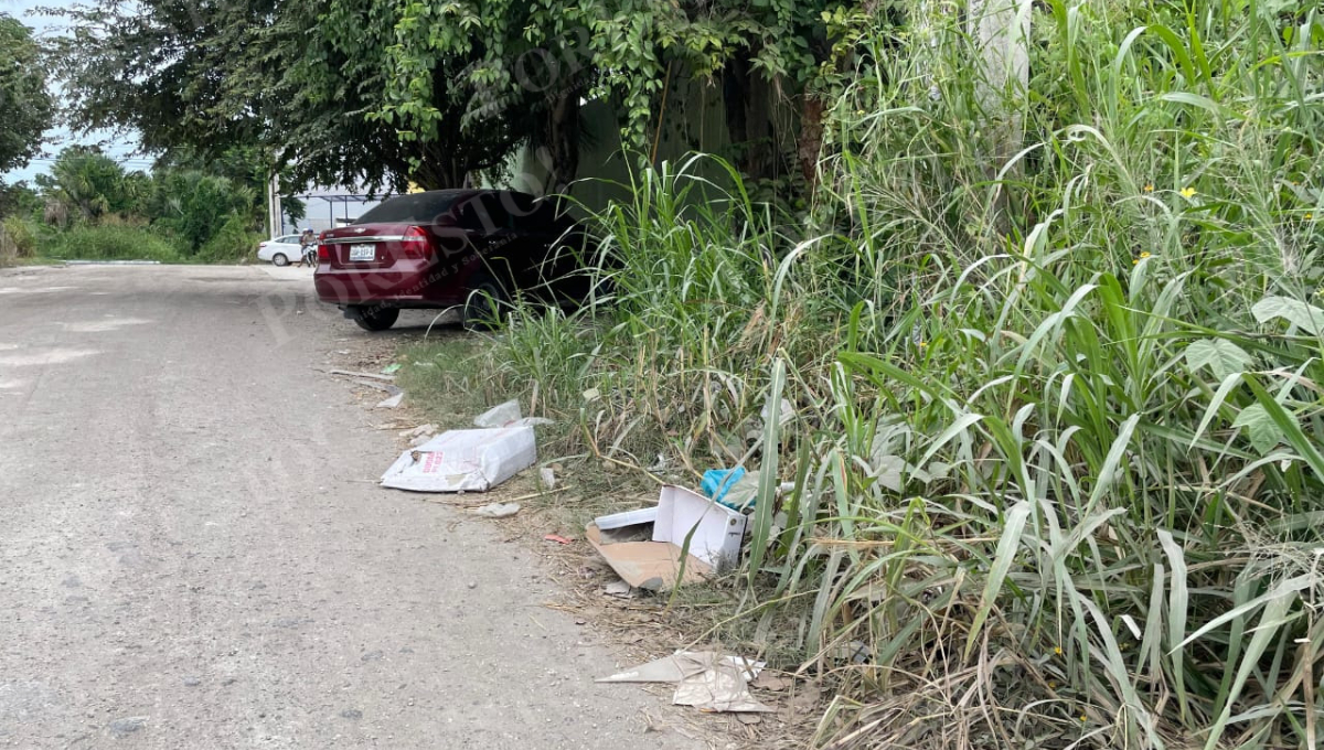La calle se ubica en una zona comercial pero sigue en el abandono.