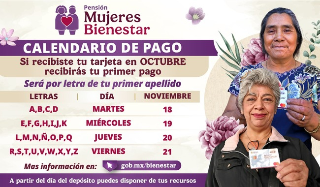 Los depósitos se realizarán del 18 al 21 de noviembre según la letra del primer apellido.