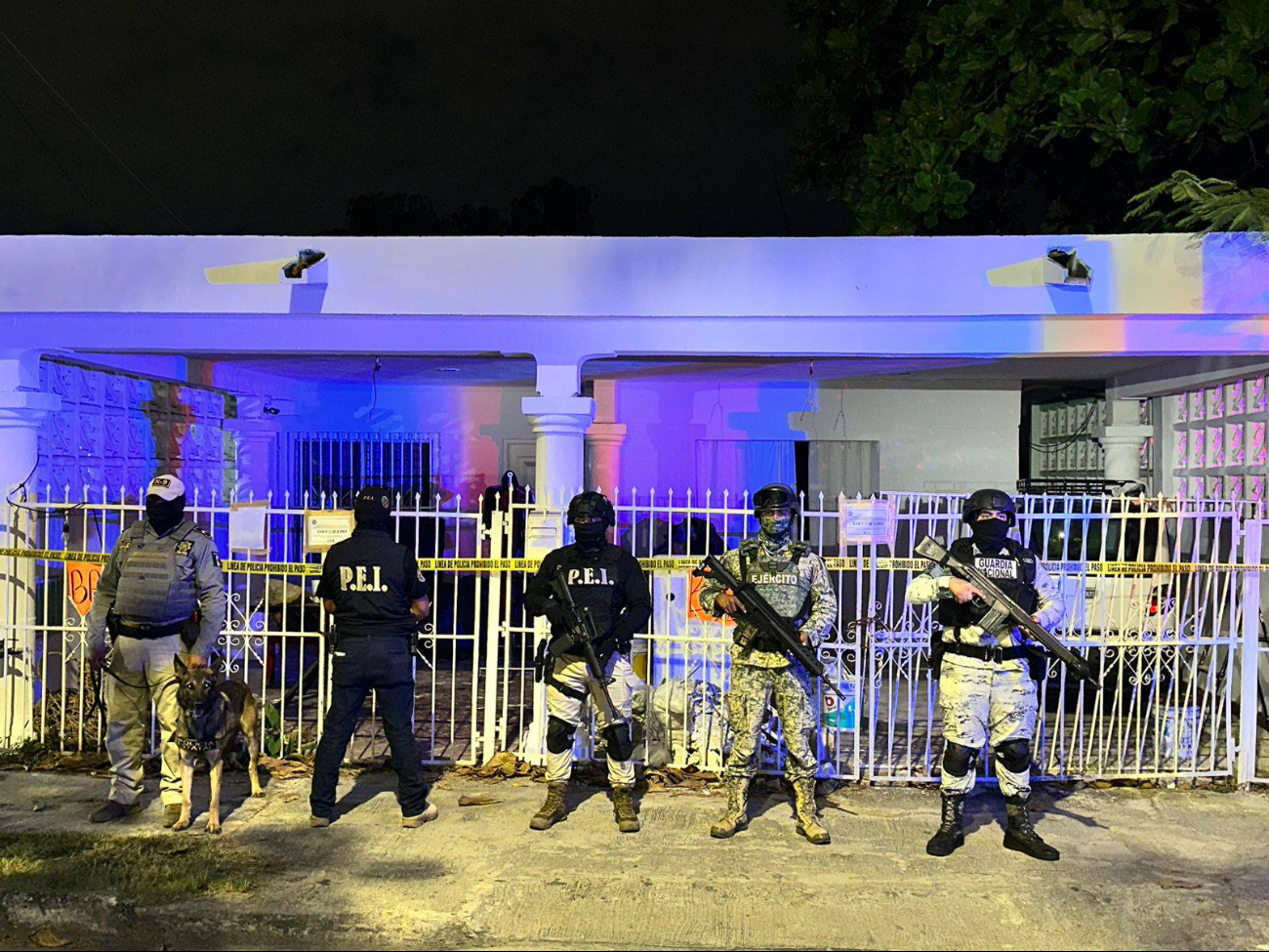 Se aseguraron drogas en el cateo en fraccionamiento Del Parque en Mérida