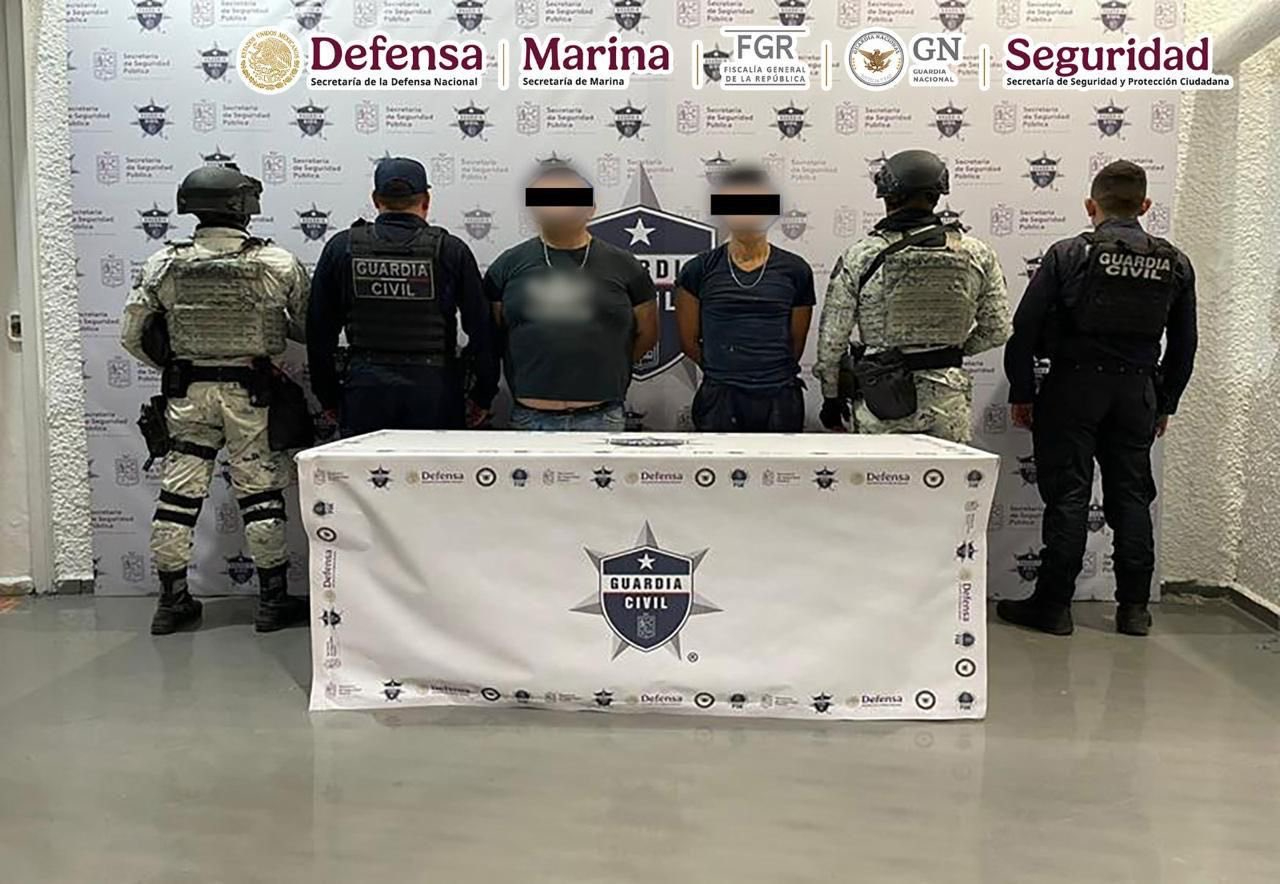 Elementos de diferentes corporaciones realizaron las detenciones.