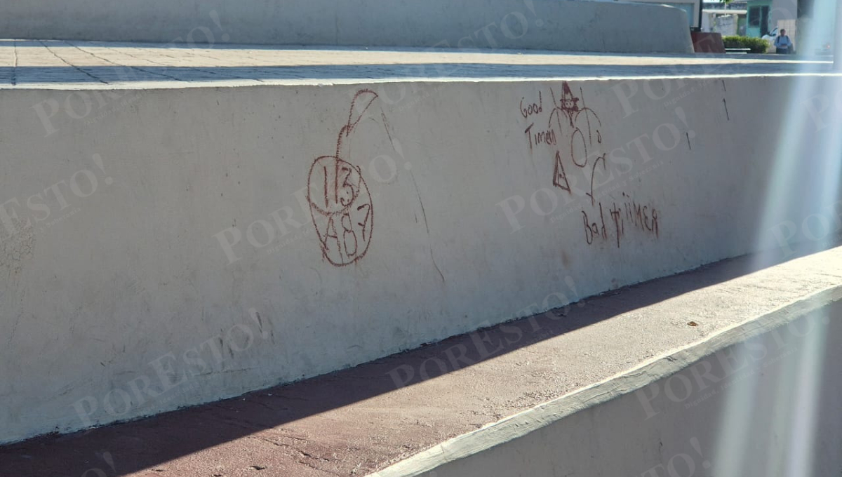 Ciudadanos reprobaron el acto y cuestionaron la falta de vigilancia en pleno centro de la ciudad.