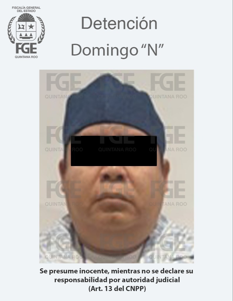 El encargo identificado como Domingo “N” fue detenido
