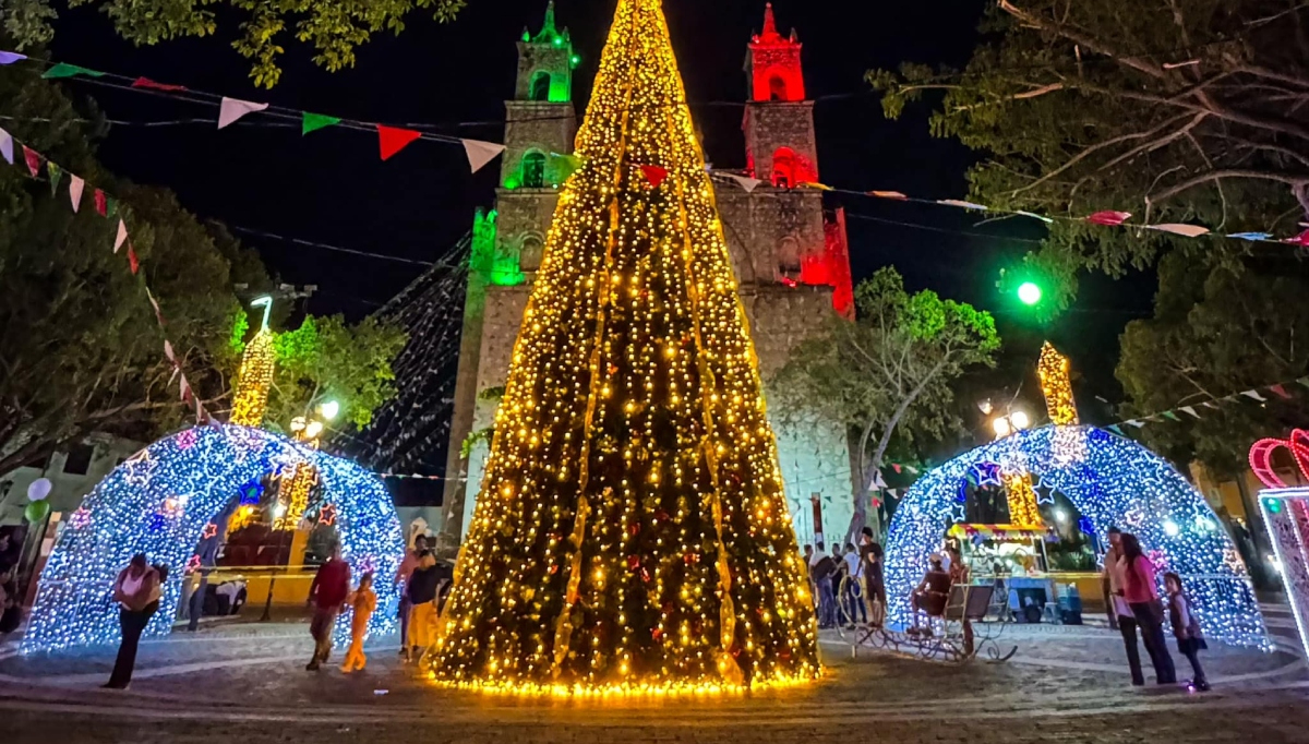 Mérida luce distinta durante la temporada navideña