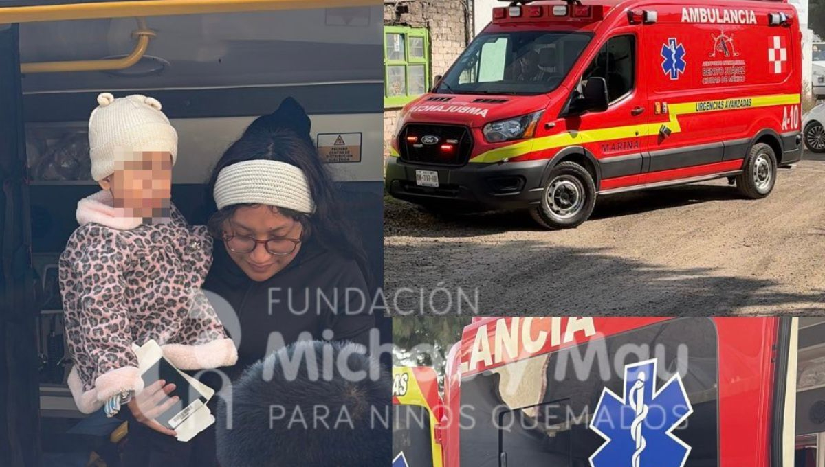 Jazlyn, bebé pequeña que sobrevivió a la explosión de la pipa en Iztapalapa, ya se encuentra en México