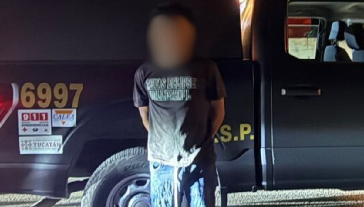 La SSP Yucatán detuvo al joven luego de intentar escapar