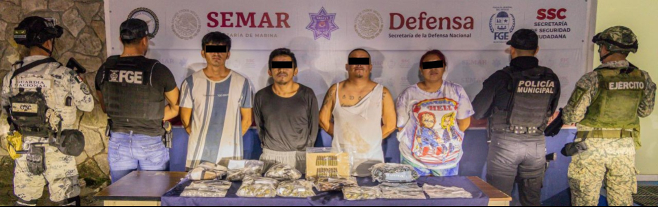 Cinco personas fueron detenidas en diferentes operativos en el municipio.