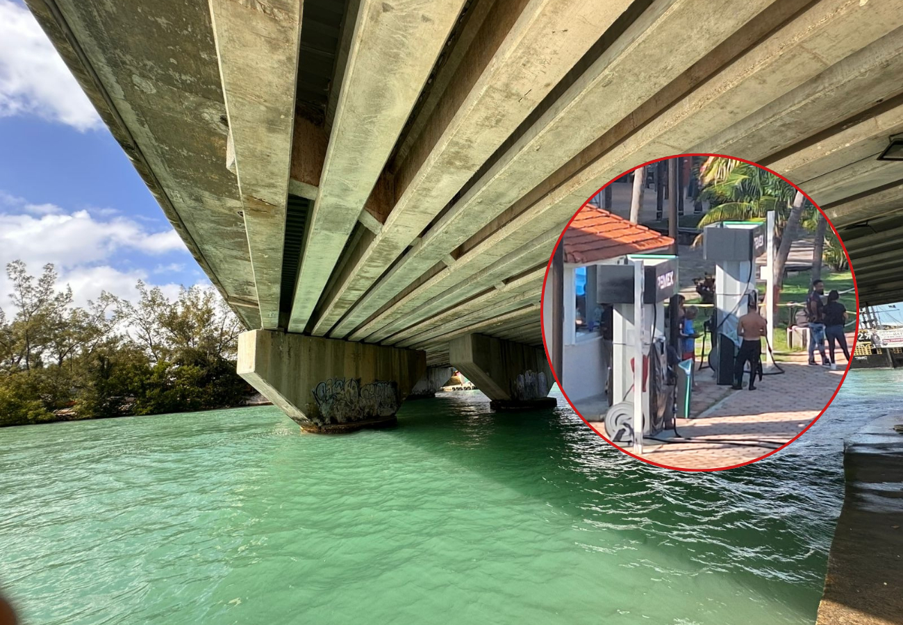 Lancheros se dirigieron para auxiliarla y sacarla del agua para después pedir ayuda a emergencias