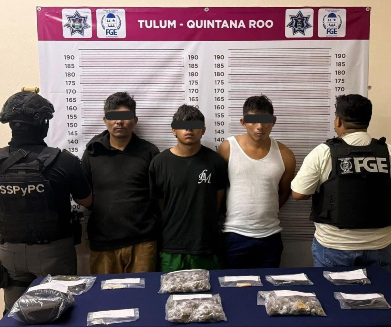 Los detenidos fueron identificados como Gustavo “N”, Santiago “N” y Juan Lucas “N”