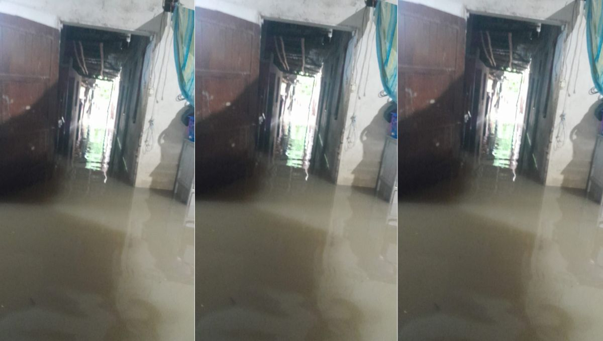 Padecen más de 20 familias de la colonia 5 de Mayo, inundaciones por el abandono de José Alfredo Méndez, alcalde de Bacalar