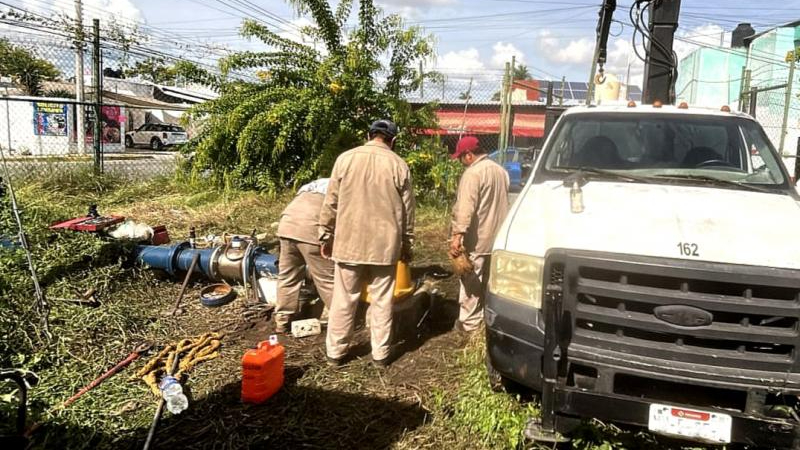 Japay atiende falla en equipo de captación que abastece a Francisco de Montejo
