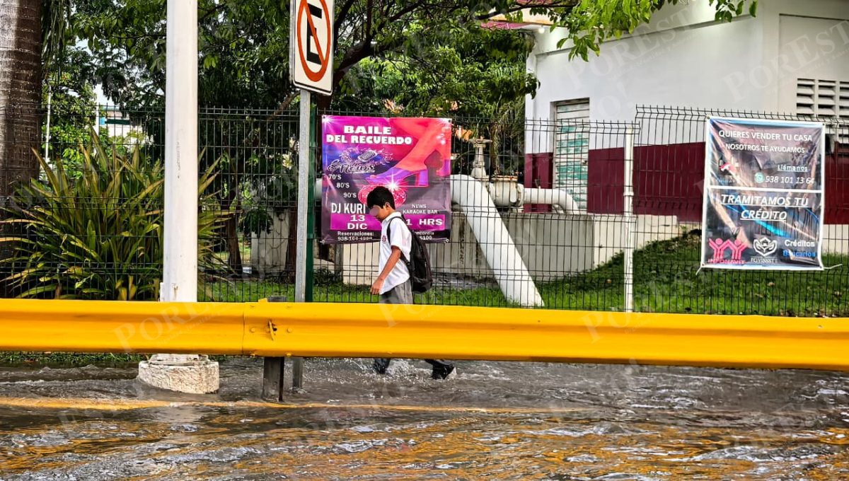 La lluvia constante ocasionó baja asistencia escolar, principalmente en niveles medio superior y superior.