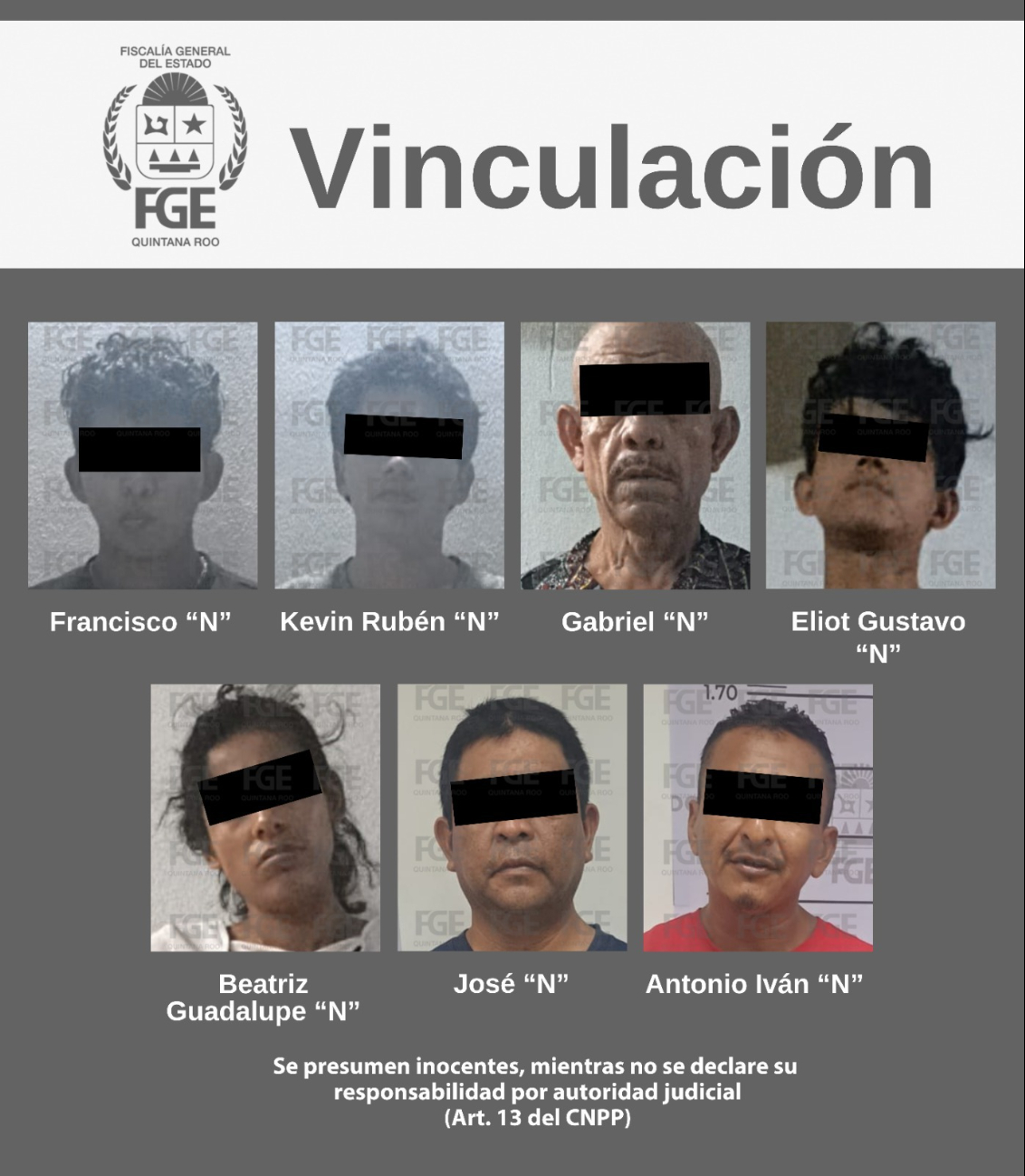 Una mujer y 13 hombres fueron detenidos en días pasados en la ciudad.