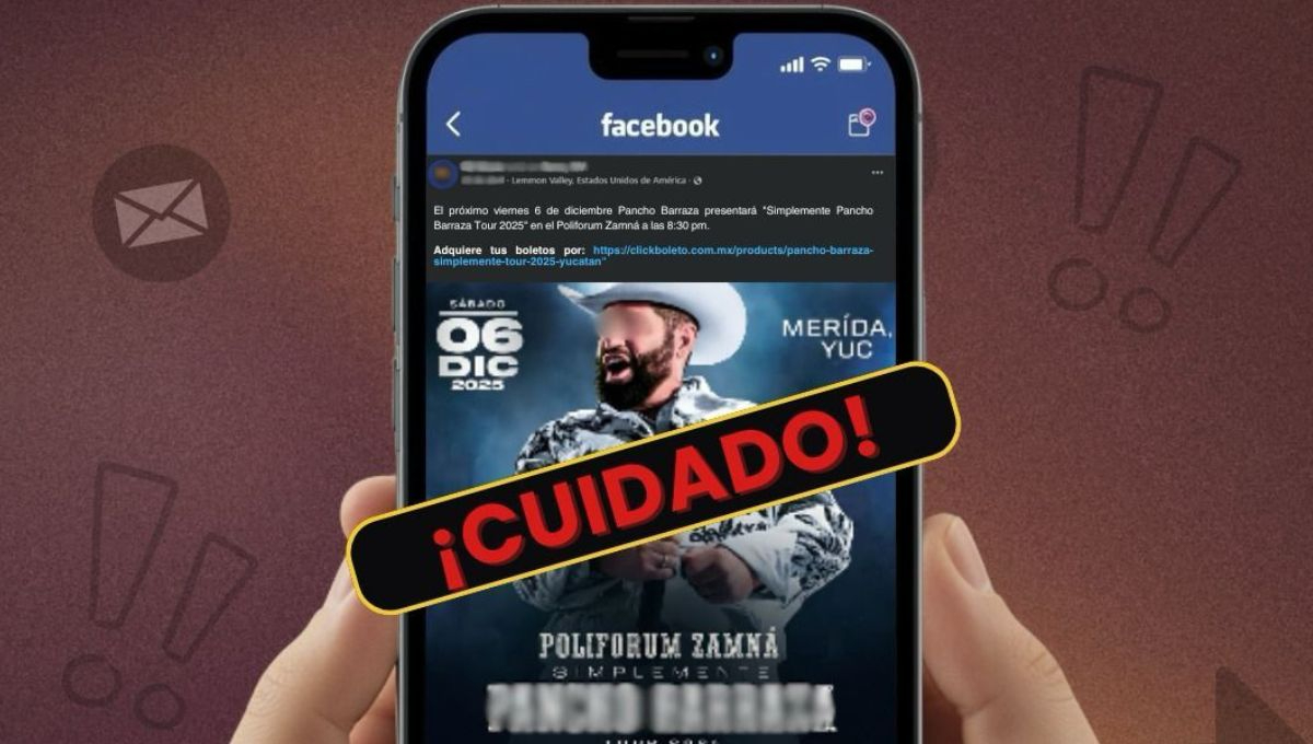 ¡Alerta Mérida! Detectan fraude en sitio web de supuesto concierto; esto debes hacer
