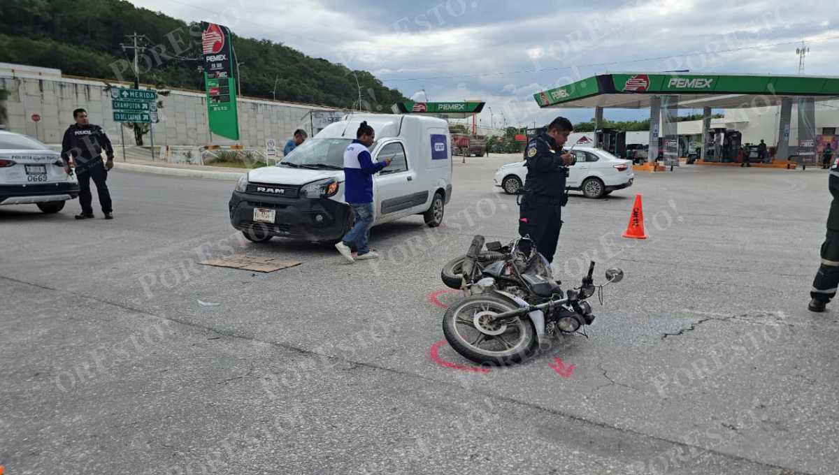 Cruz Roja atiende a herido tras accidente en Periférico Pablo García