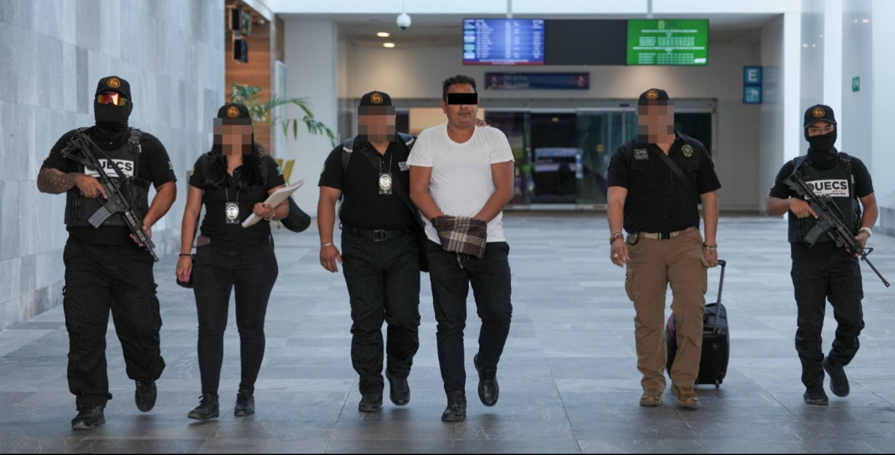 l acusado fue trasladado a Quintana Roo, donde enfrentará cargos por extorsión agravada