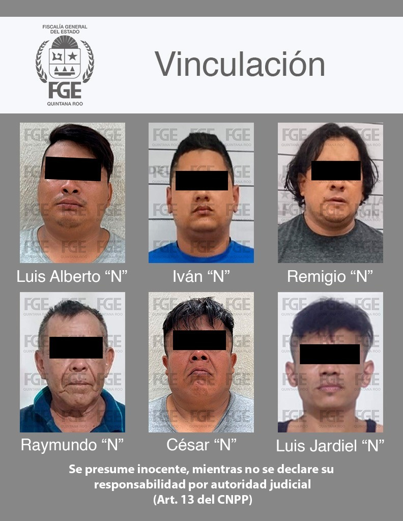 La FGE obtuvo la vinculación a proceso para seis individuos.