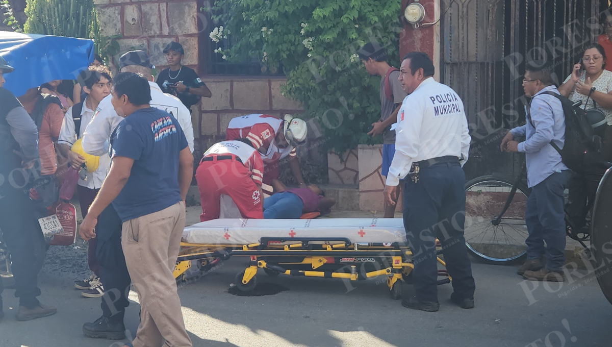 Ambos lesionados fueron trasladados al hospital integral IMSS Bienestar de Calkiní.