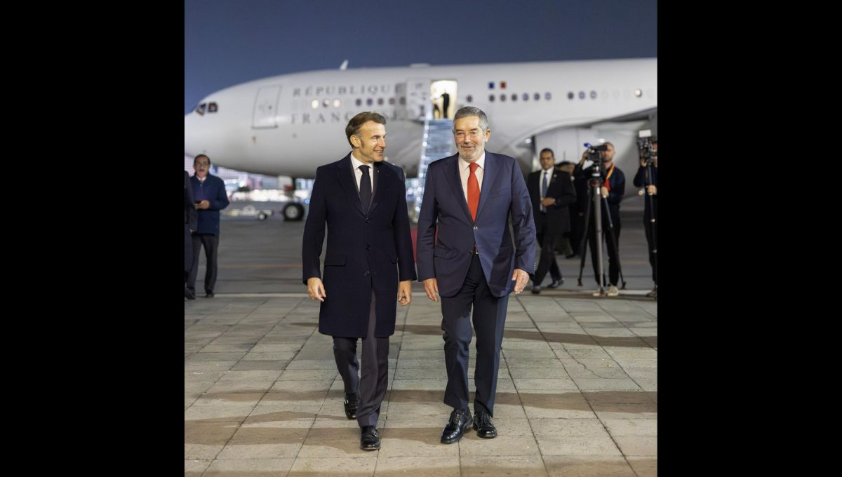 El canciller Juan ramón de la Fuente recibió al presidente de Francia, Emmanuel Macron