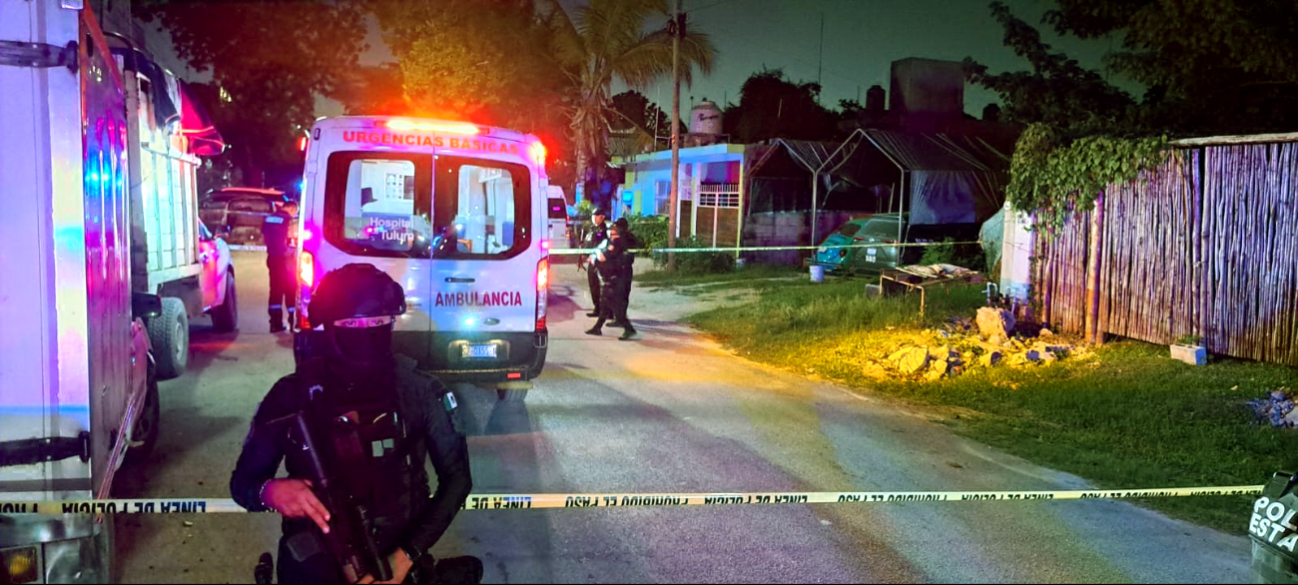 Ejecutan a un hombre en la colonia Yaax Tulum; agresores huyeron en moto