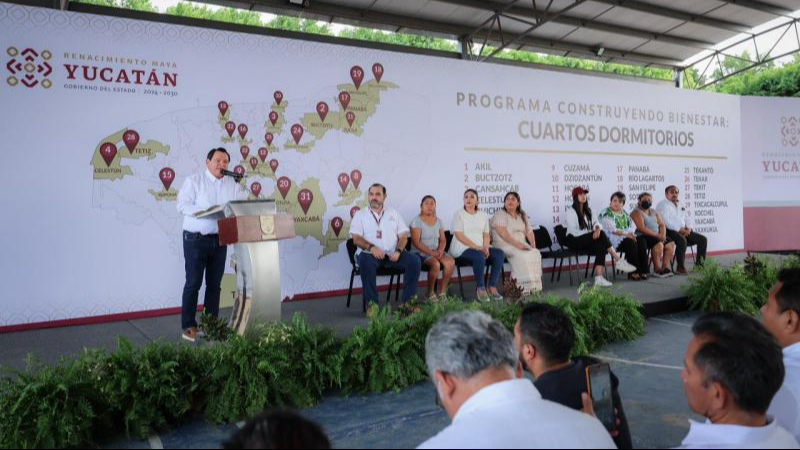 Construyendo Bienestar llevará cuartos habitación a 32 municipios