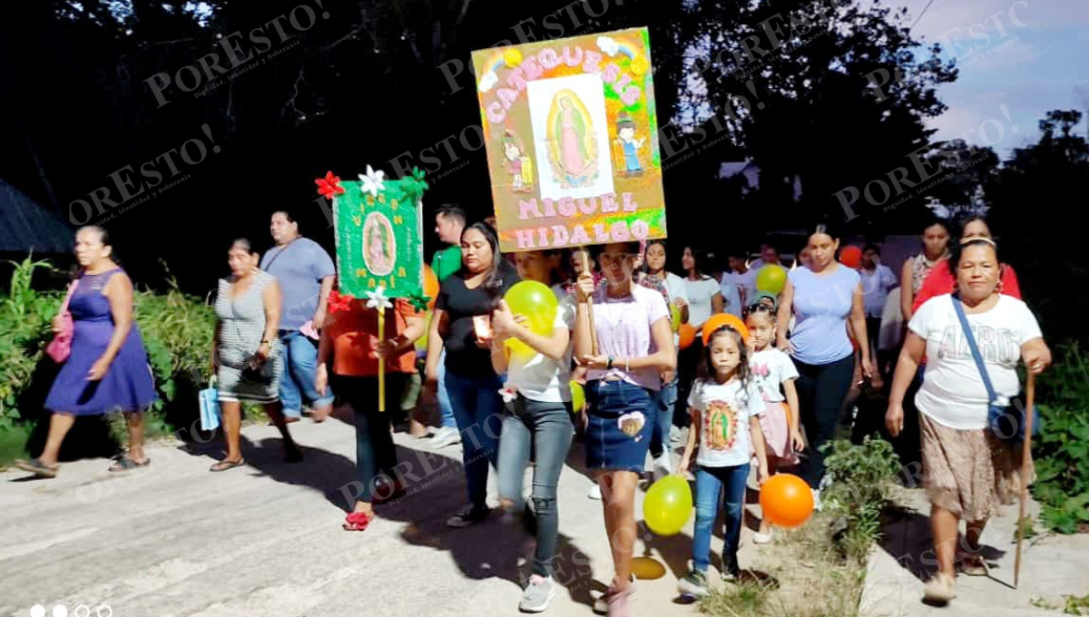 Jurisdicción parroquial se une en bailes y devoción a la Virgen de Guadalupe