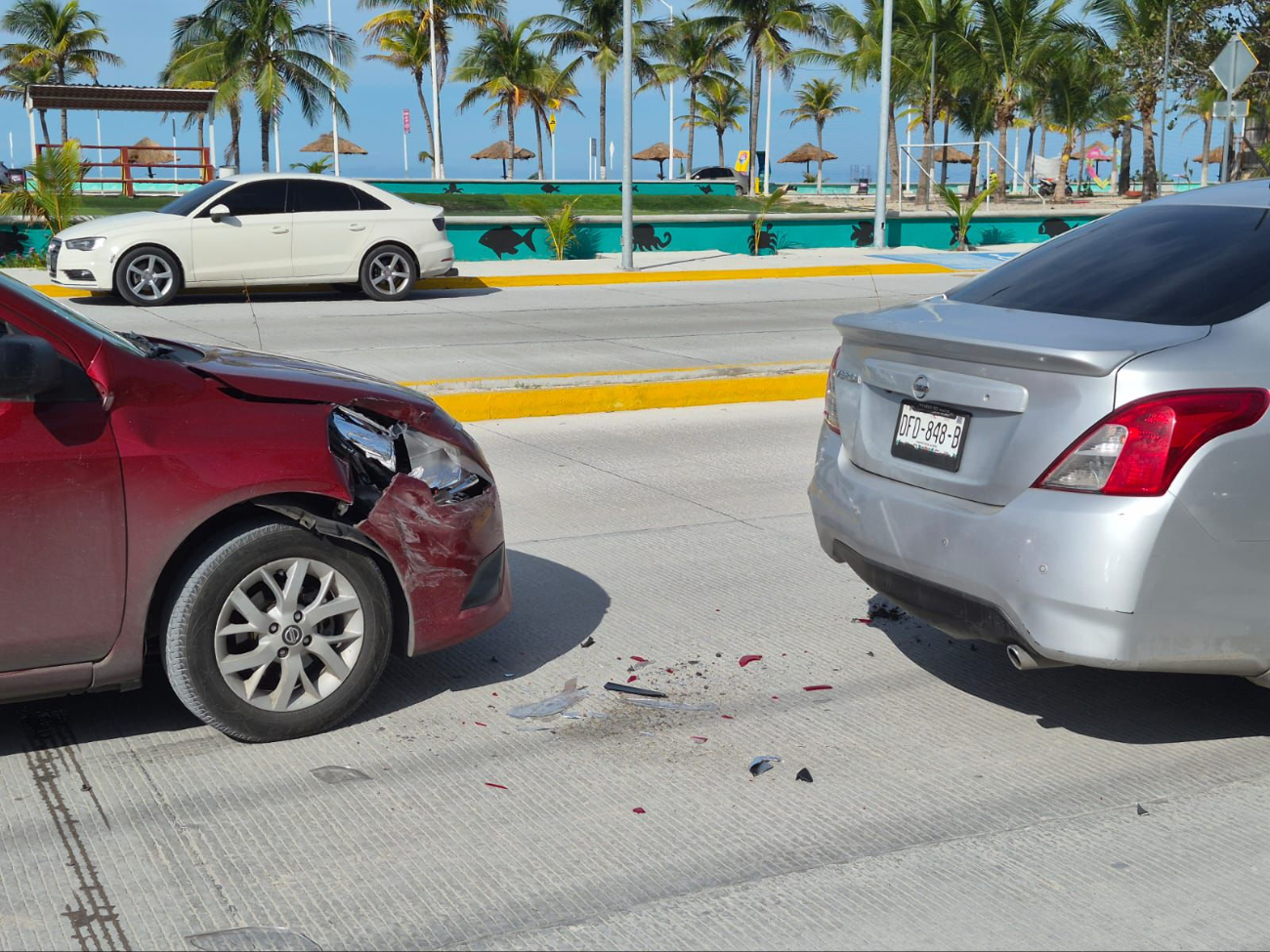 Ambas unidades resultaron con daños considerables pero sin dejar lesionados