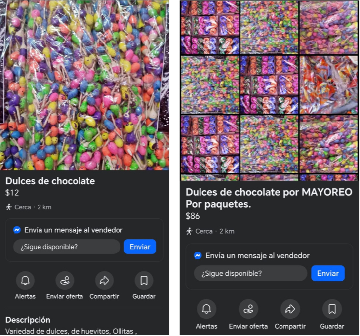 Vendedores “disfrazan” la pirotecnia como “chocolates” para evadir controles.