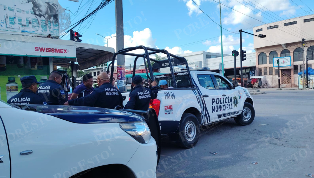 Bebían en la calle y fueron detenidos en Escárcega tras un reporte ciudadano