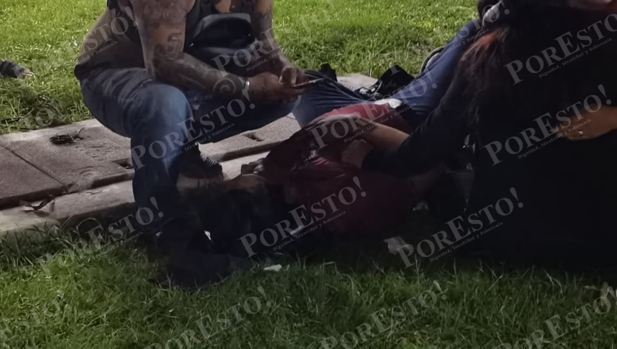 Fueron trasladados de urgencia a un hospital por paramédicos de Protección Civil.