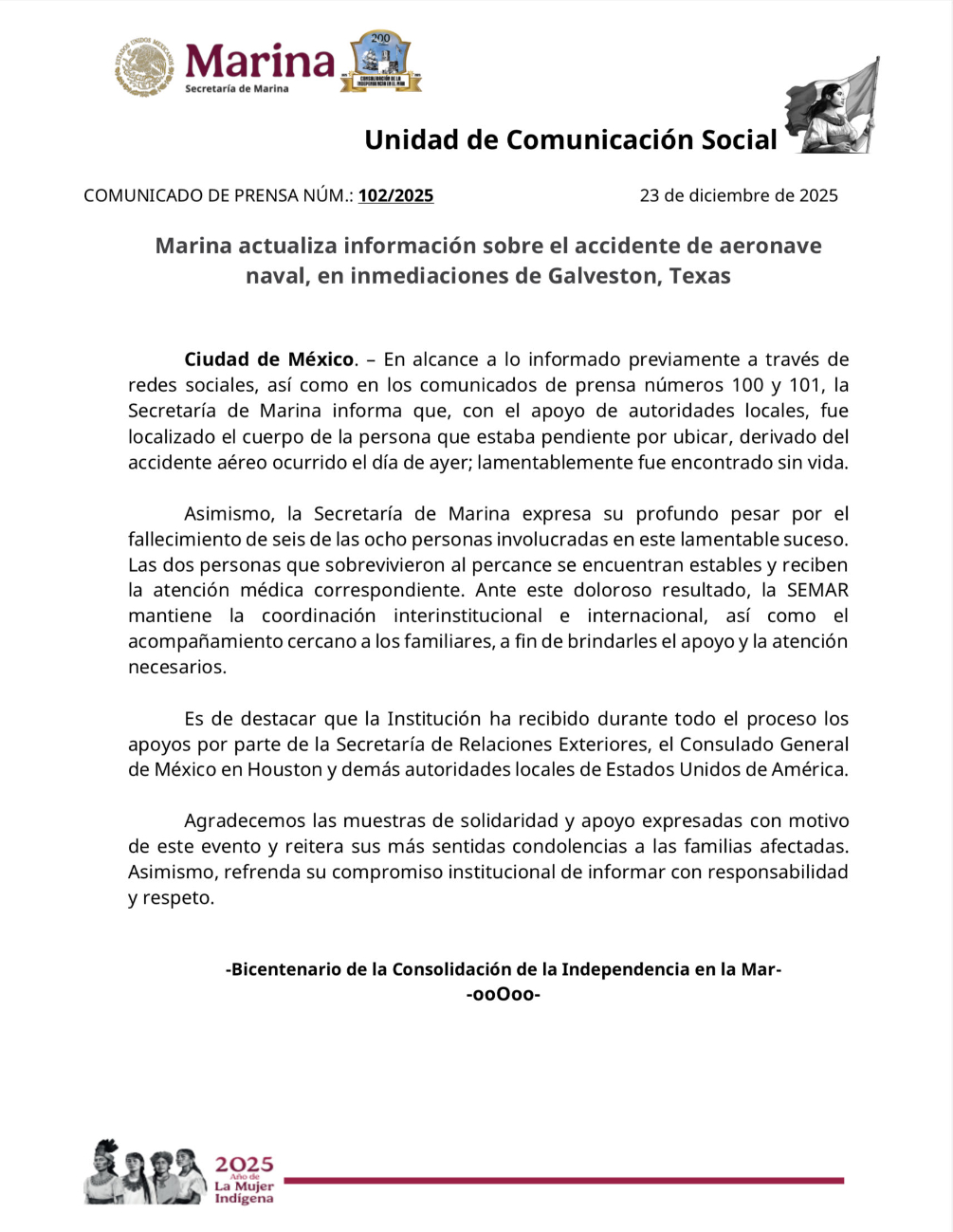 Con este hallazgo, suman seis las personas fallecidas.