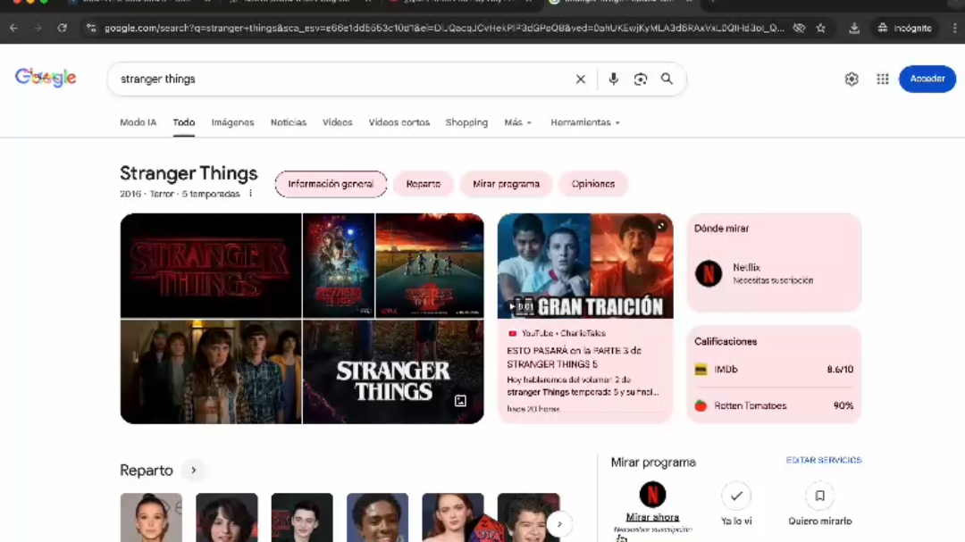 El final de Stranger Things no dejó de afectar al buscador más importante del Internet.