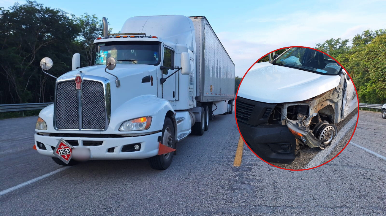 Ambas unidades presentaron daños de consideración, mientras que los conductores resultaron ilesos