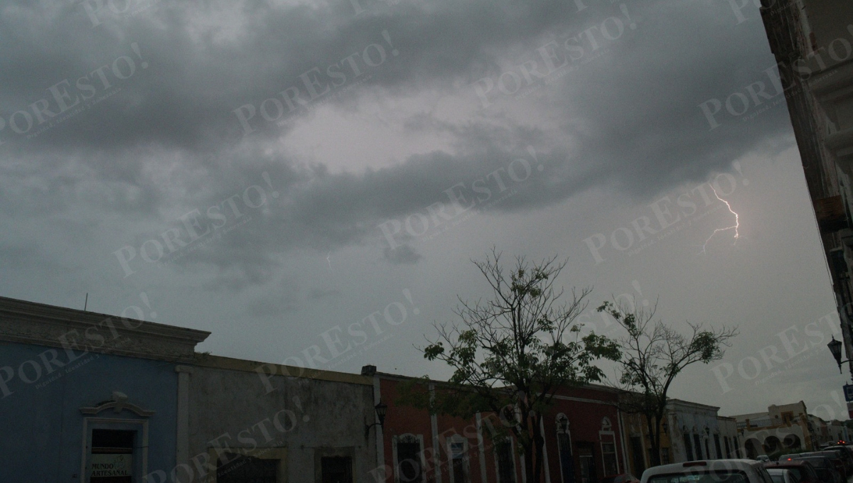 Este fin de semana, la península de Yucatán, incluyendo Campeche, registrará lluvias y tormentas.